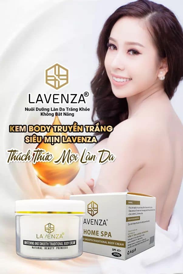 Kem body truyền trắng siêu mịn Behome spa Lavenza 150ml