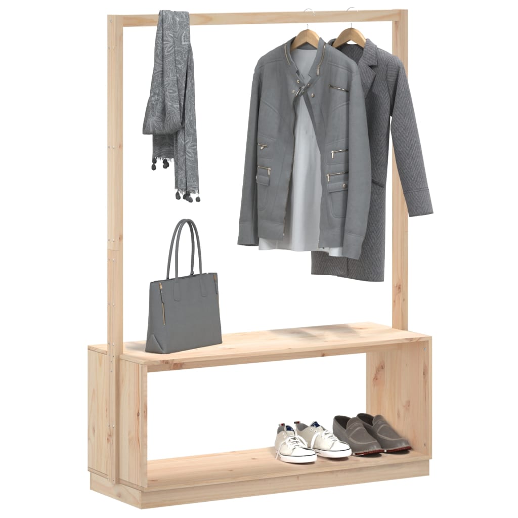 Kệ giày treo đồ gỗ thông CTGTKG6 Tundo 113 x 40 x 157 cm