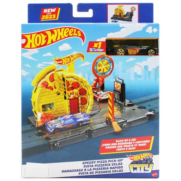 Đồ Chơi Mô Hình Trạm Pizza Thần Tốc - Hot Wheels City HKX44/HMD53