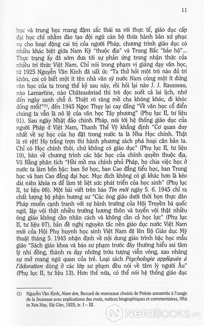 TƯ LIỆU VỀ GIÁO DỤC VIỆT NAM - Từ Tháng 9. 1945 Đến Tháng 12. 1946 (Bìa Cứng)