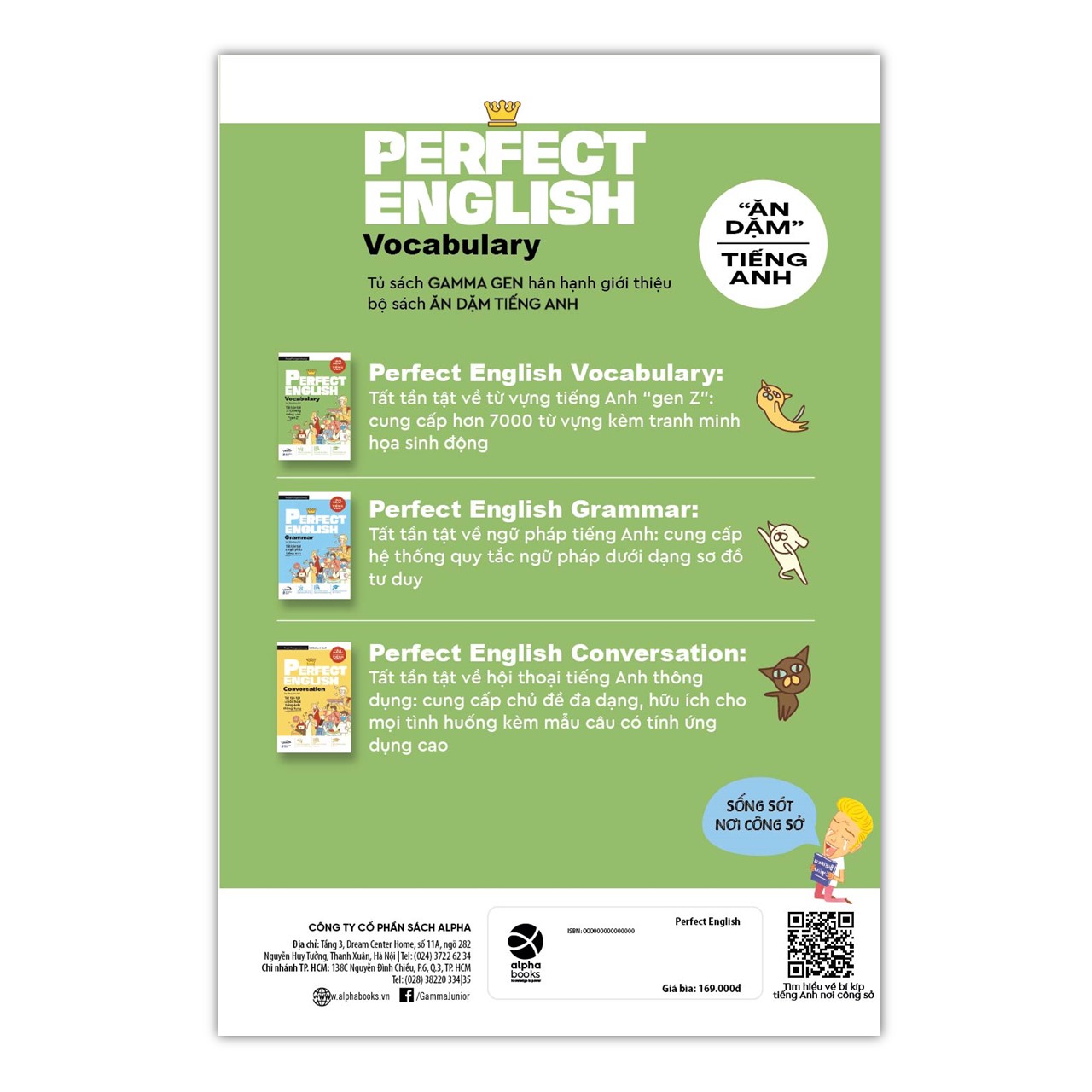 Combo 3 Sách Ăn Dặm Tiếng Anh: Perfect English Vocabulary (Tất Tần Tật Về Từ Vựng Tiếng Anh Gen Z) + Perfect English Grammar (Tất Tần Tật Về Ngữ Pháp Tiếng Anh) + Perfect English Conversation (Tất Tần Tật Về Hội Thoại Tiếng Anh Thông Dụng)