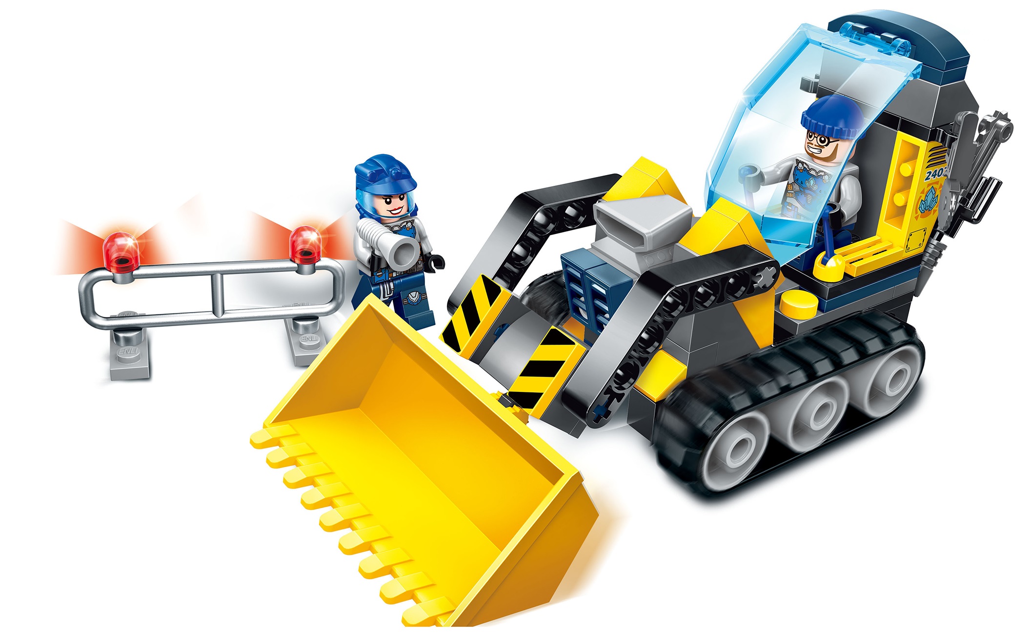 Đồ Chơi lắp ráp, Xếp Hình Máy Ủi Đá 114 chi tiết Qman 2402
