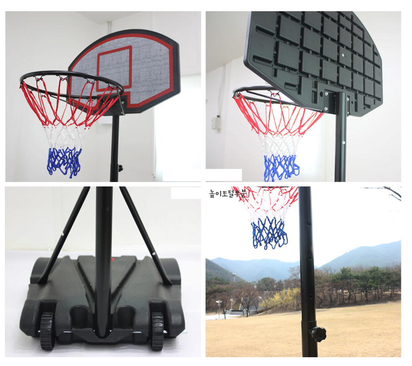 Chân trụ bóng rổ  trường học chuyên nghiệp hàng nhập khẩu kích thước ngang 75cm * Rộng 55cm x Cao 200-240 cm