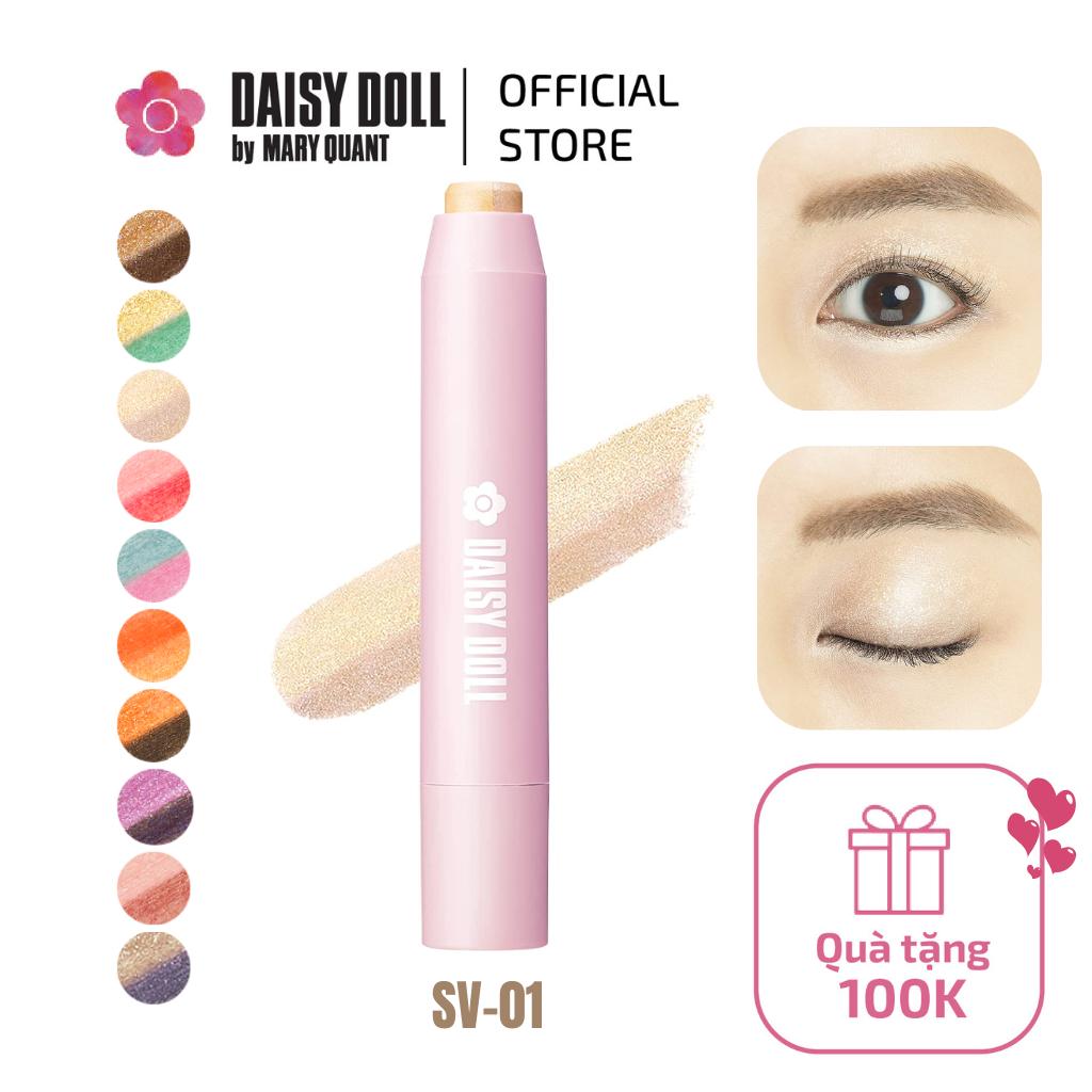 Phấn Mắt 2 Màu Daisy Doll By Mary Quant Nhật Bản Dạng Thỏi Nhanh Gọn, Tiện Lợi, Bền Màu, Không Trôi SV-01 Pinkish Silver