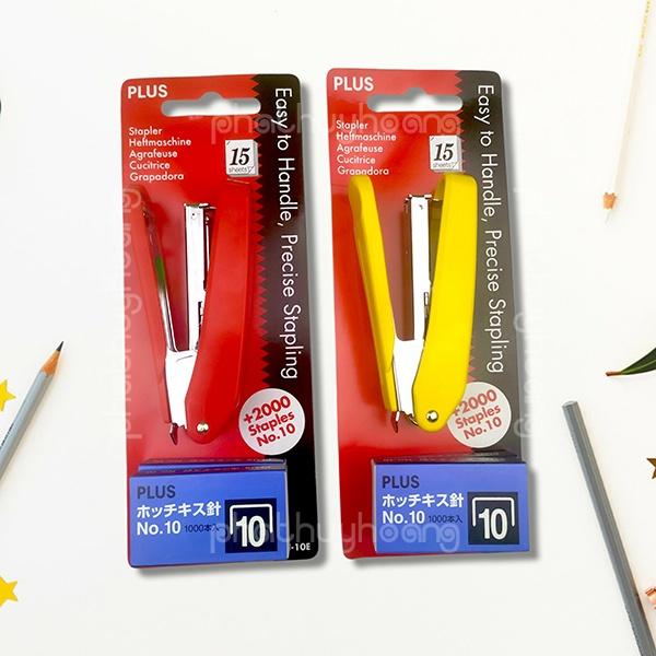 Đồ bấm kim số 10 Plus kèm 2 hộp kim bấm Nhật Bản