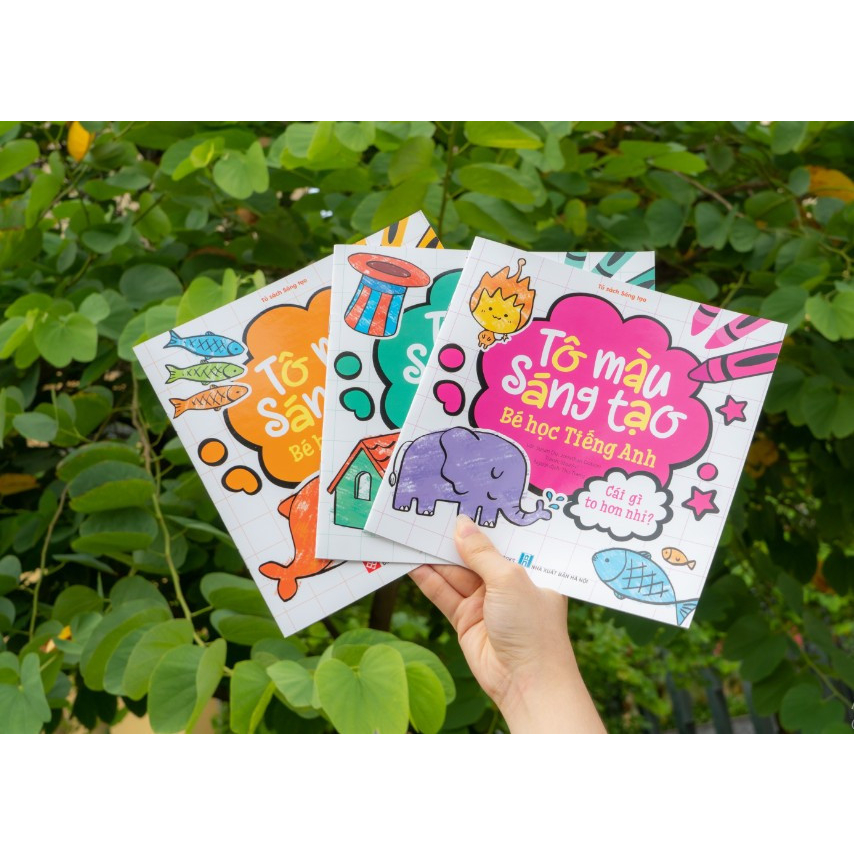 Combo Tô Màu Sáng Tạo - Bé Học Tiếng Anh