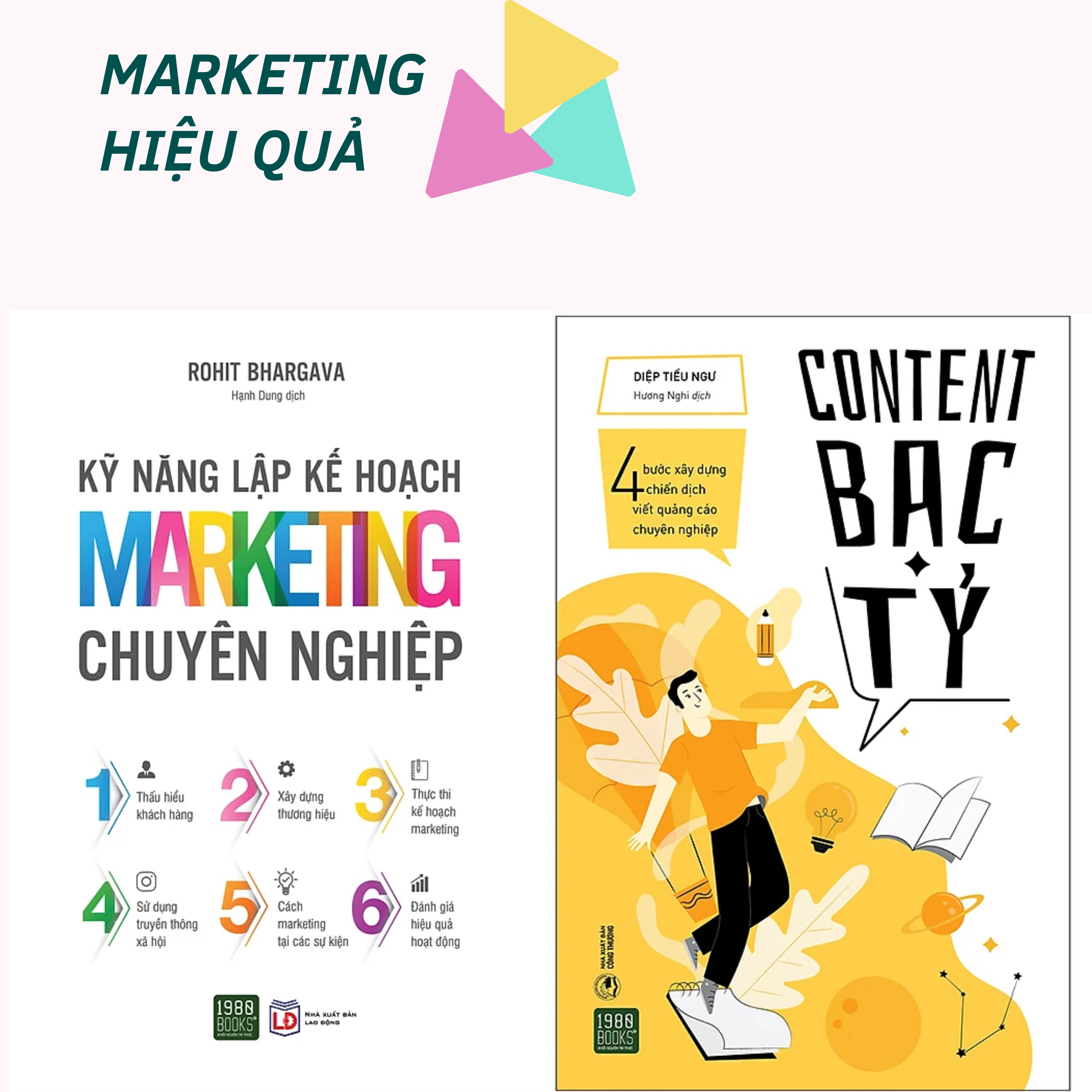 Combo 2Q Sách  Về Chiến Lược Marketing, Giúp Bạn Giữ Chân Khách Hàng - 1980 Books : Kỹ Năng Lập Kế Hoạch Marketing Chuyên Nghiệp + Content Bạc Tỷ