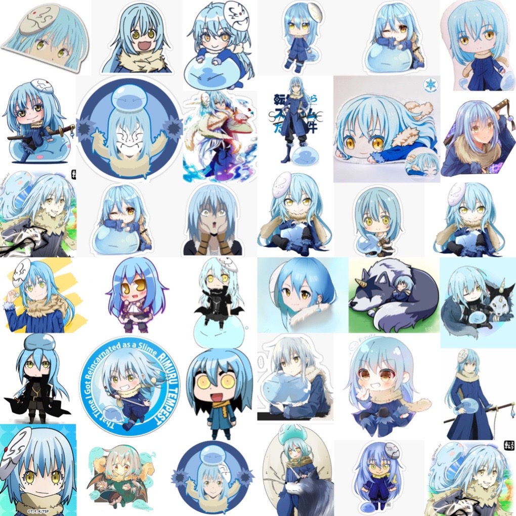 Ảnh Sticker Rimuru Tempest 30-60 cái/Hình dán Tensei Shitara Slime Datta ken