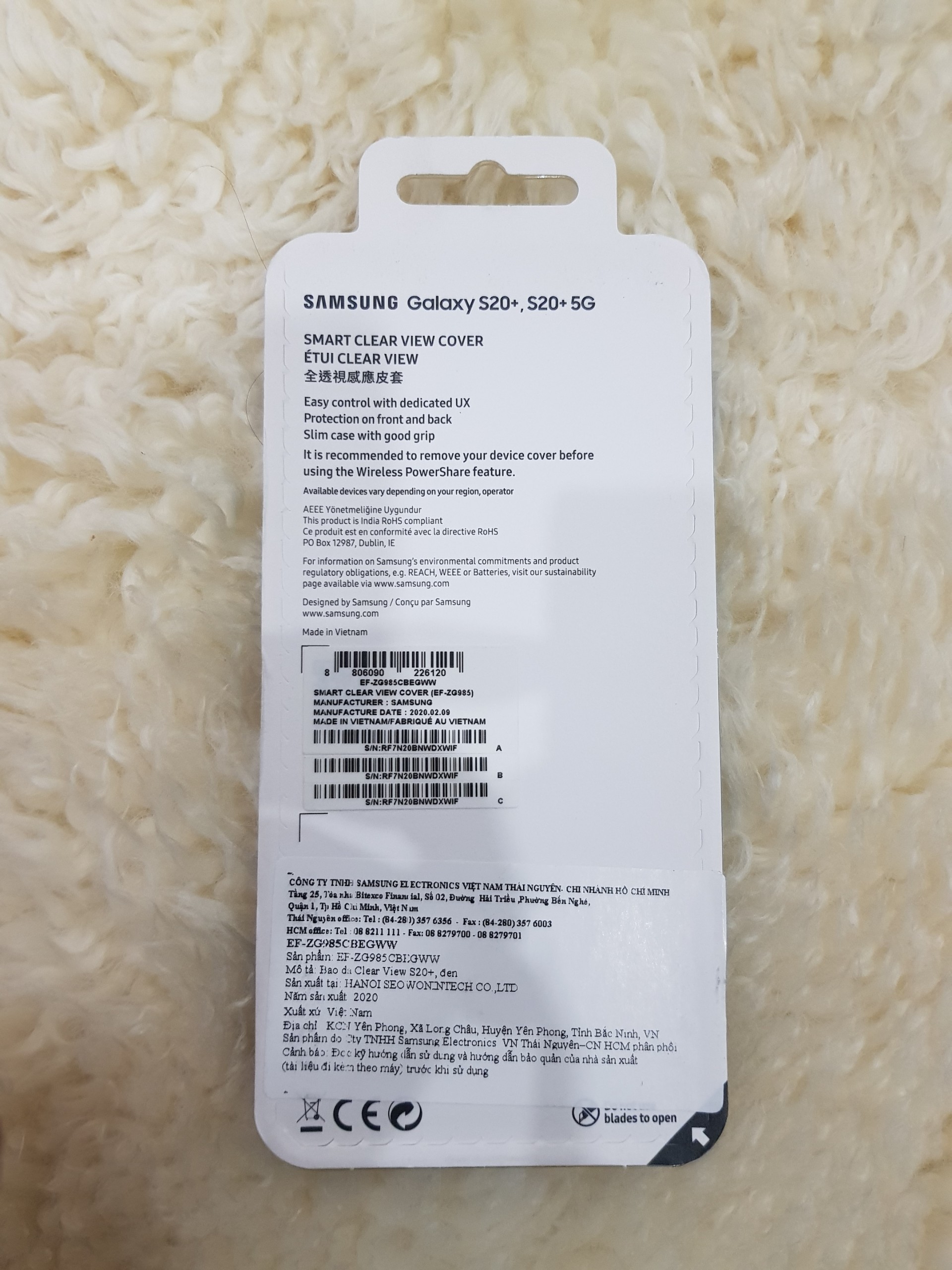 Bao Da Nắp Gập Samsung Galaxy S20 Plus - Hàng Chính Hãng Samsung