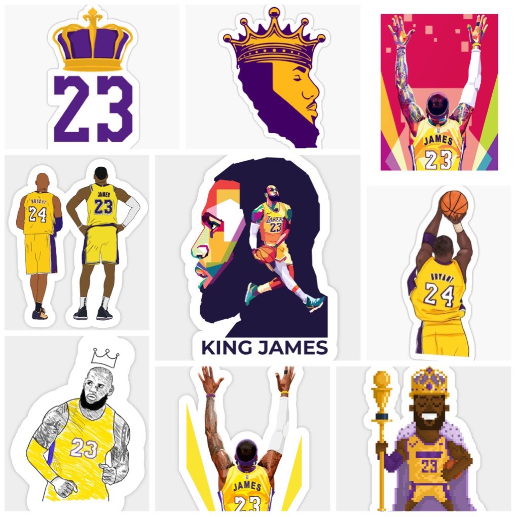 Set 30-60 sticker Lebron James