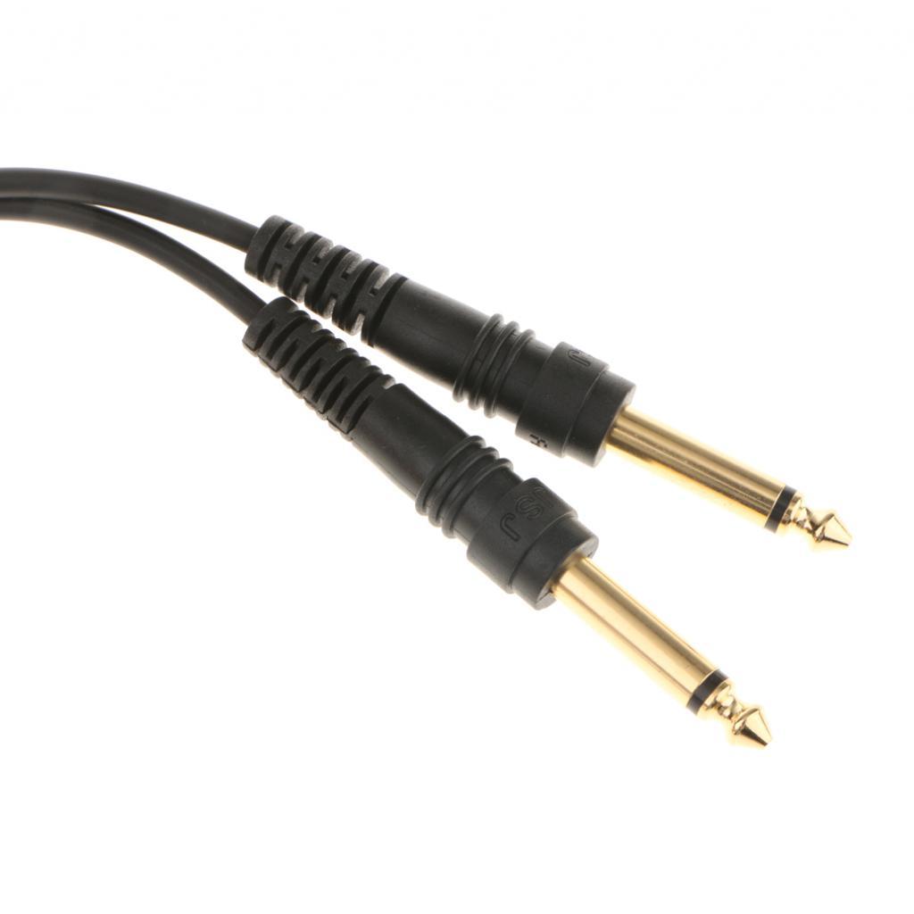 Stereo 3.5mm to Dual 6.5mm Jack Mixer Amp Splitter Audio Cable 1+0.5meter
