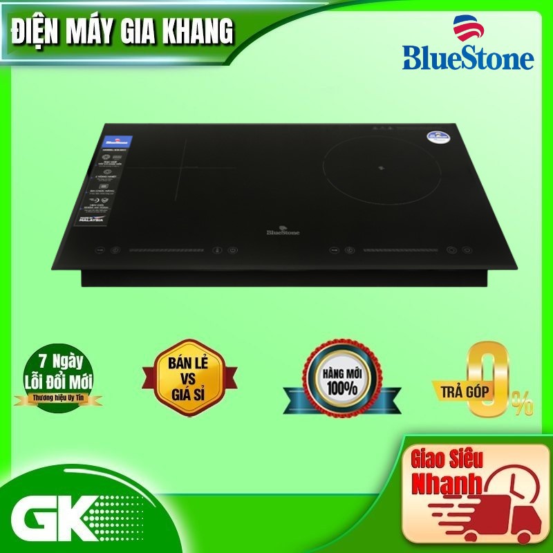 Bếp Âm Đôi Điện Từ - Hồng Ngoại BlueStone ICB-6911 (3400W) - Hàng chính hãng