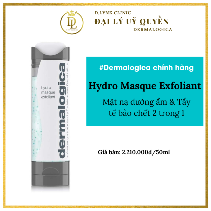 Mặt nạ dưỡng ẩm &amp; tẩy tế bào chết 2 trong 1 làm sáng mịn dành cho mọi loại da Dermalogica Hydro Masque Exfoliant 50ml