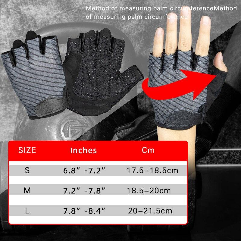 Weight Lifting Gloves Sport Workout Gym Fitness Cycling Gloves Strength Training BodyBuilding Half Finger Guantes Dumbbell