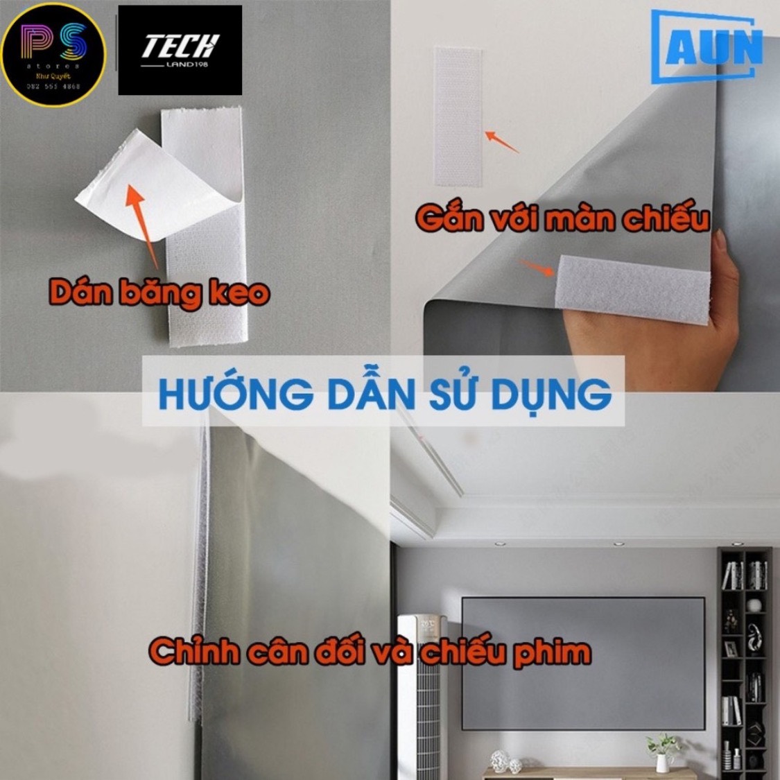 Màn chiếu phản quang dán tường 60-120ich oem Tương phản cao - Dùng chiếu ngoài trời