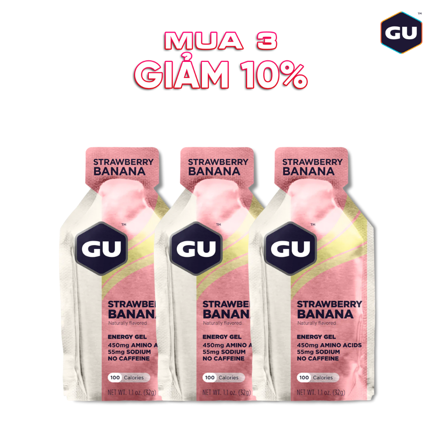 [Made in USA] Gel Uống Bổ Sung Năng Lượng GU Energy Gel gói 32g