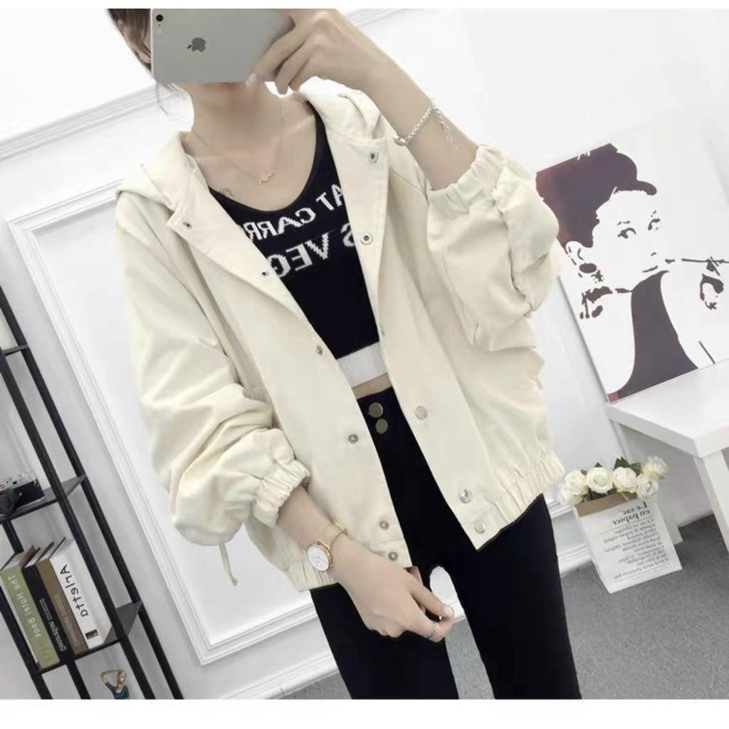 ÁO KHOÁC NỮ CHẤT KAKI 1 LỚP THIẾT KẾ GIẢN ĐƠN CỰC NGẦU SIÊU PHẨM DUYÊN DÁNG CỦA CÁC NÀNG