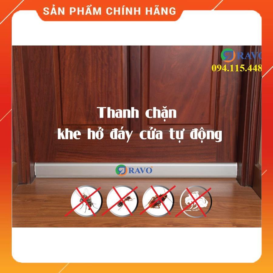 Miếng chặn cửa tự động chống ồn, gió, nước, khói bụi, côn trùng, chuột, gián. (Hàng chính hãng)