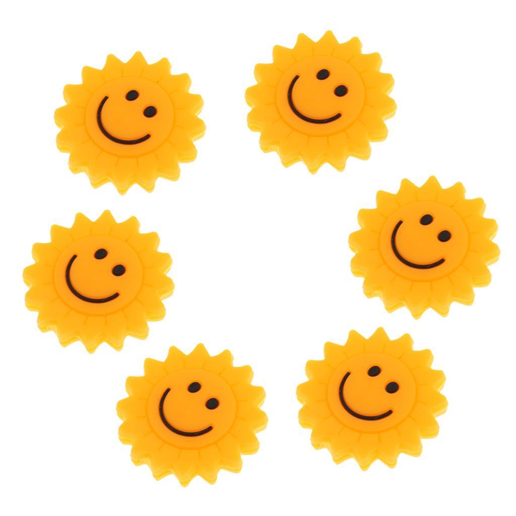 2-3pack 6 Pieces Sunflower Tennis Racquet Vibration Dampener Shock Absorber