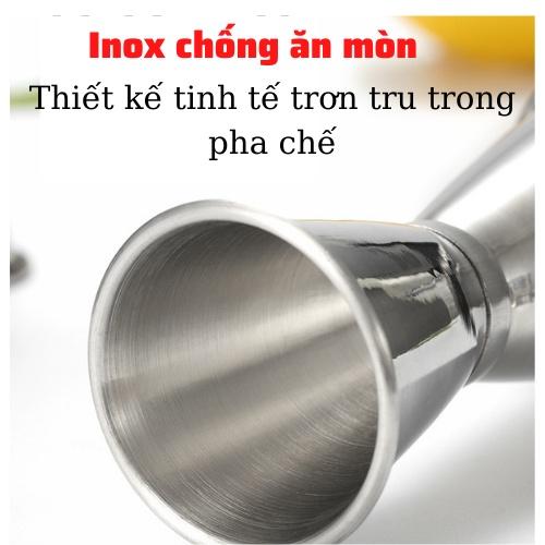 ly đong zigger định lượng 15-30cc 20-40cc bằng inox 2 đầu cao cấp jigger chuyên dụng dụng cụ pha chế cà phê quán Bar