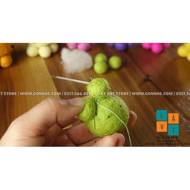 Kit len chọc cho người mới bắt đầu Bạch tuột từ quả bóng len chọc tròn