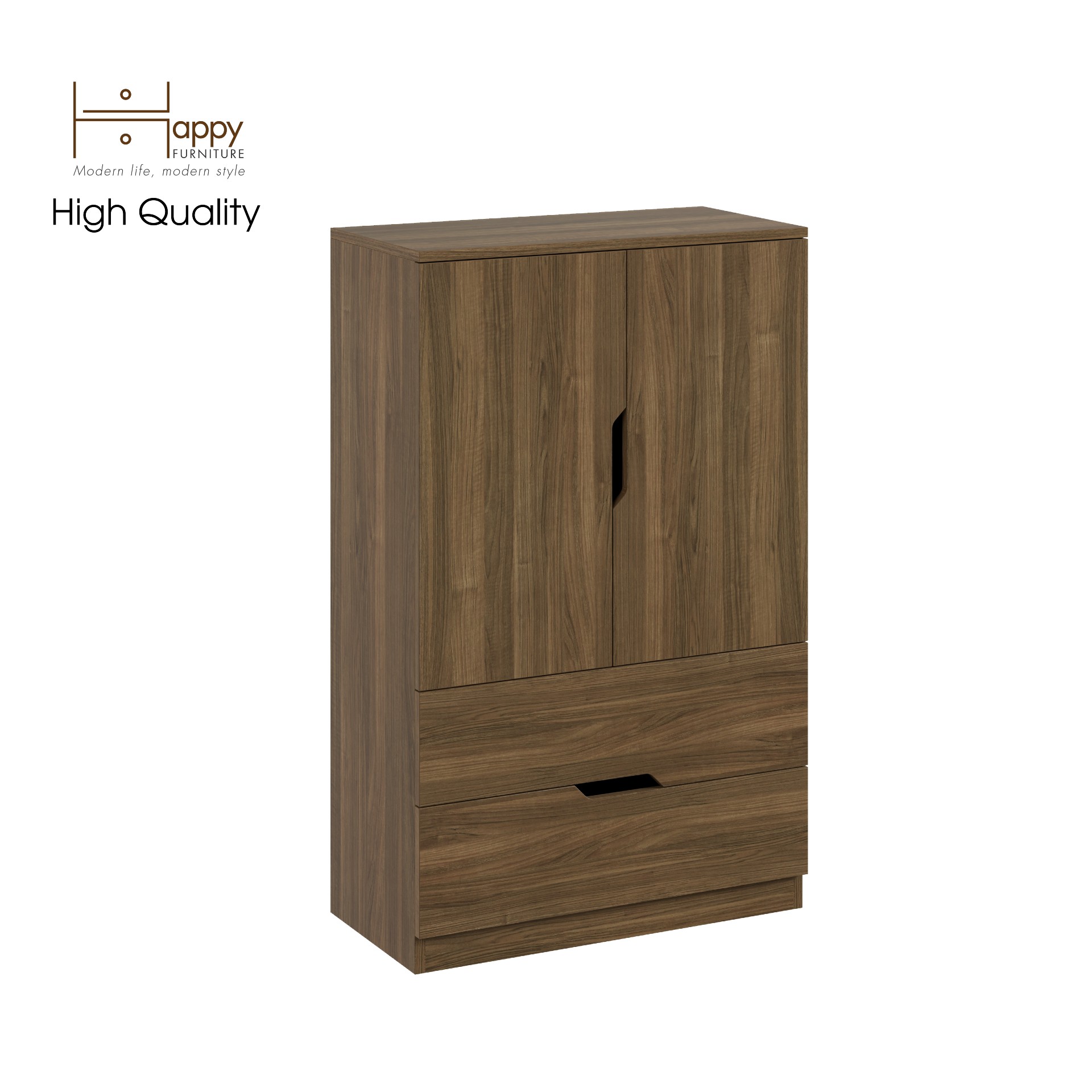 [Happy Home Furniture] DASH, Tủ đựng đồ 2 ngăn kéo ,  70cm x 35cm x 112cm ( DxRxC), TCM_027