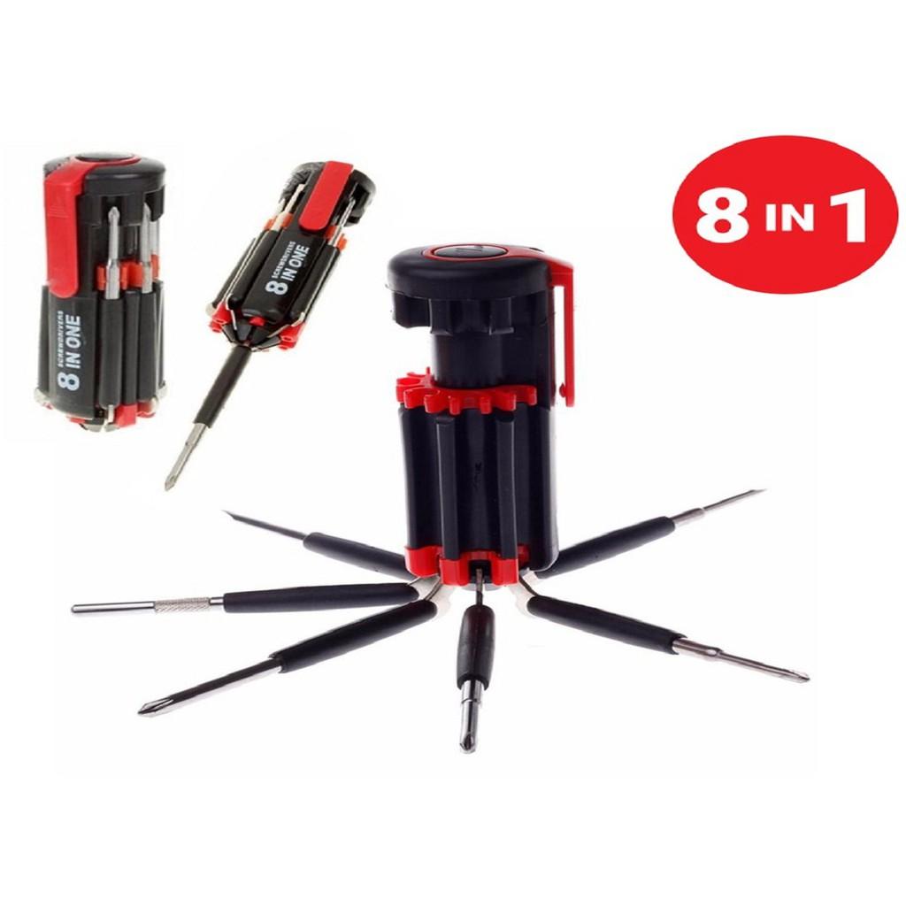 Bộ vặn ốc vít đa năng 8IN1 có đèn led đa năng