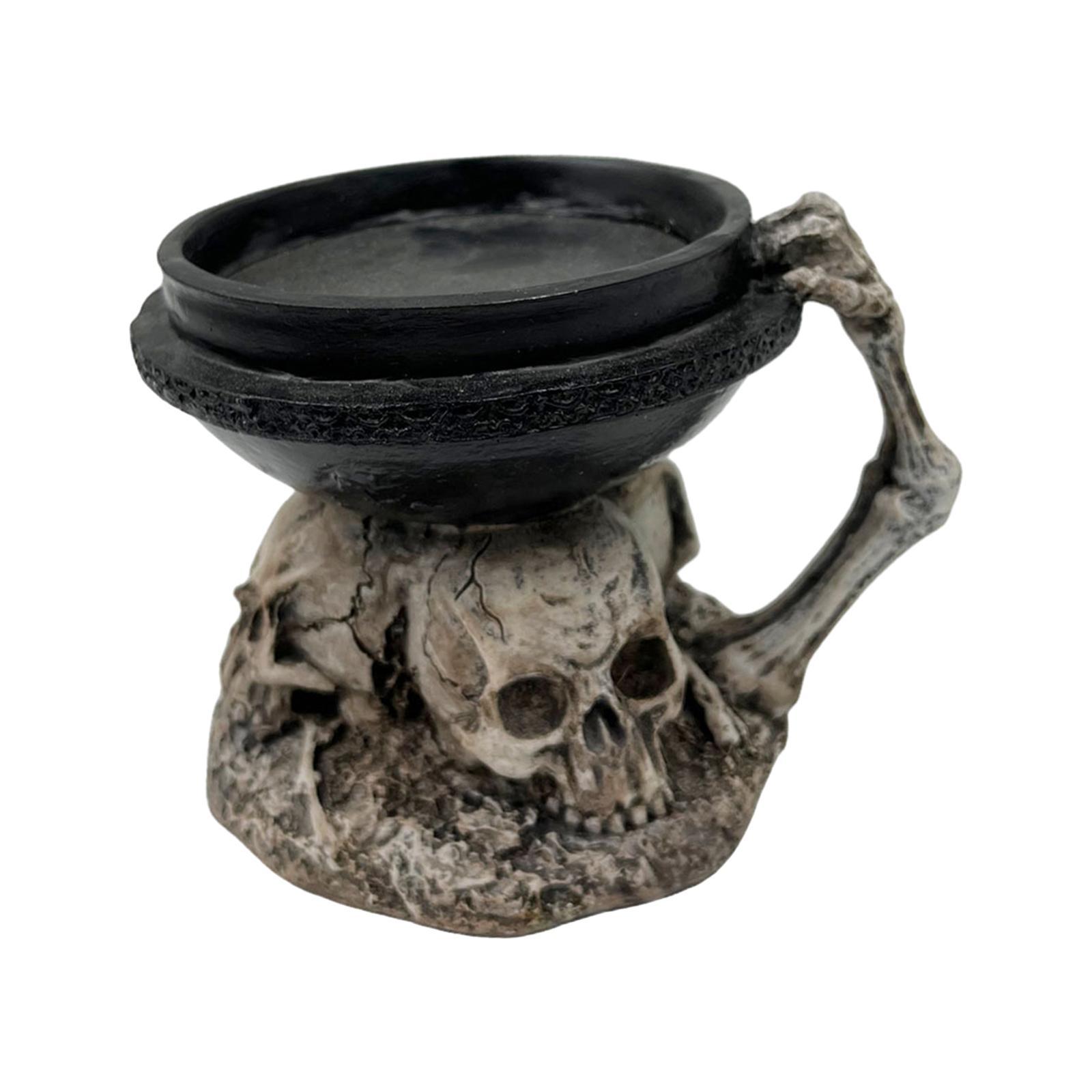 Halloween Skull Candle Holder  for Festival Holiday Haunted House