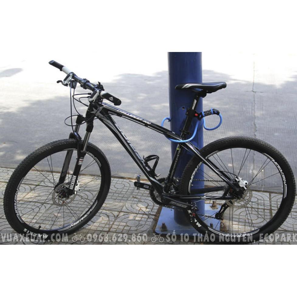 Khóa dây xe đạp thể thao, xe máy, xe điện đa năng 5 số dài 120cm