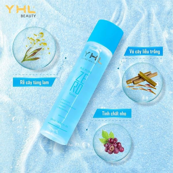 Nước cân bằng ZERO YHL Hàn Quốc 150ml cấp ẩm cho da cân bằng độ pH