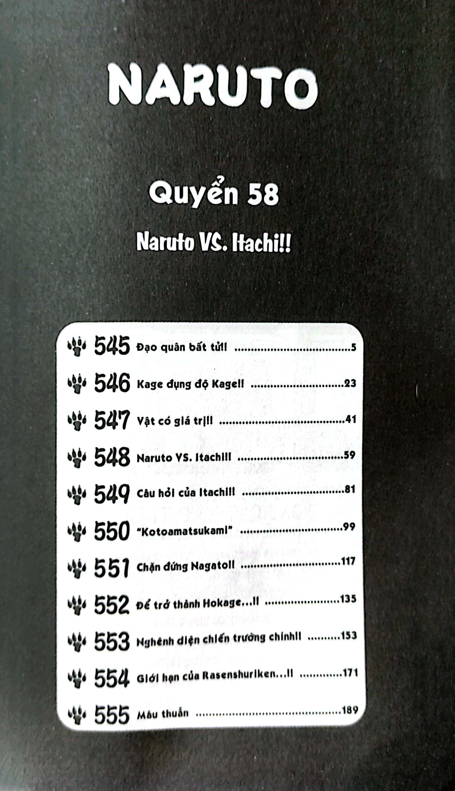 Naruto - Tập 58: Naruto VS. Itachi!! (Tái Bản 2022)