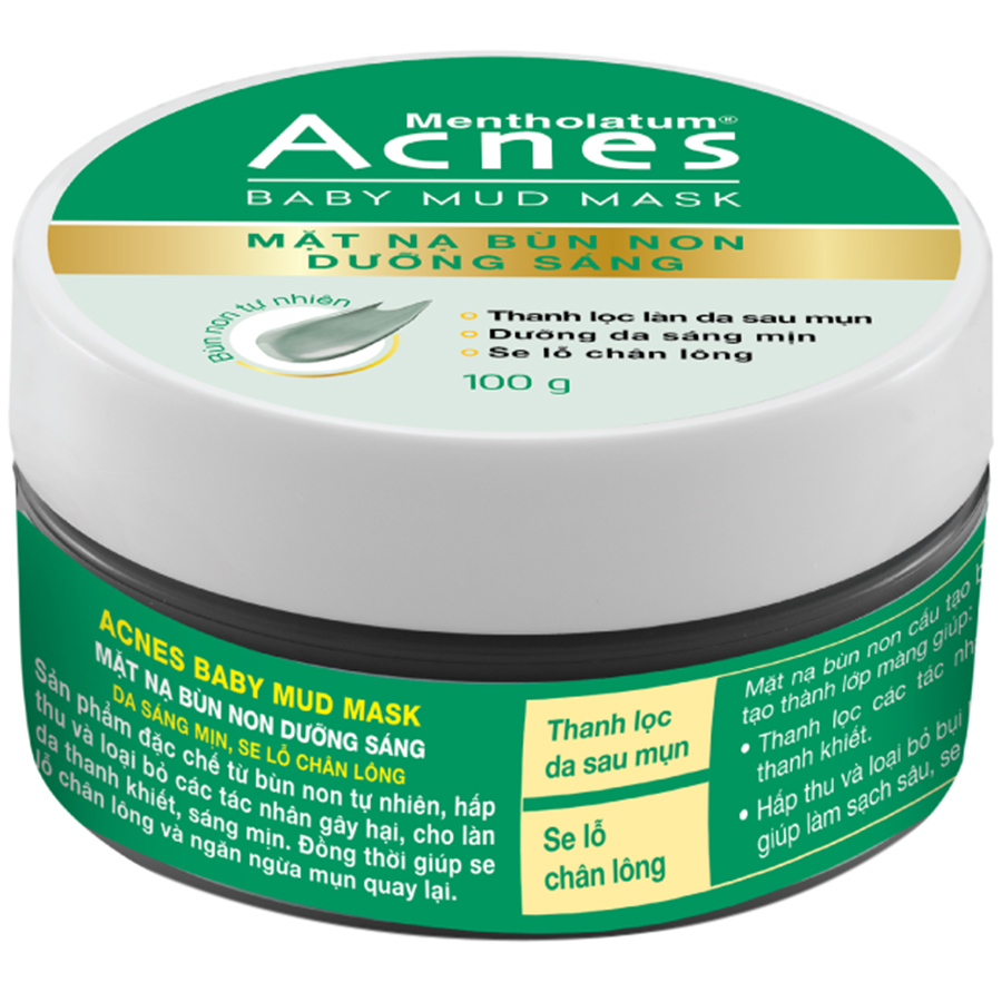 Mặt Nạ Bùn Non Dưỡng Sáng Da Acnes Baby Mud Mask