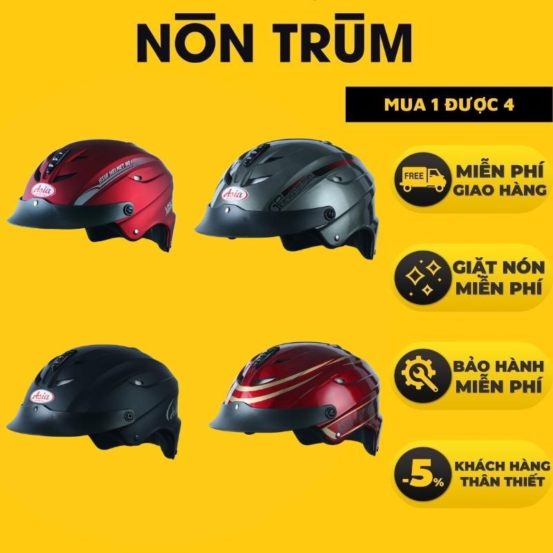 Mũ bảo Hiểm Asia MT117 (Size L) -  Xanh Mực Mờ - Hàng chính hãng