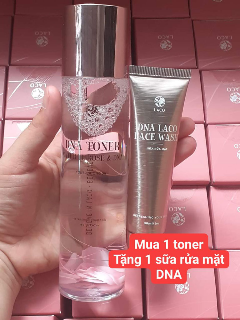 DNA Toner &amp; Nature Rose – Toner Dưỡng Da Laco