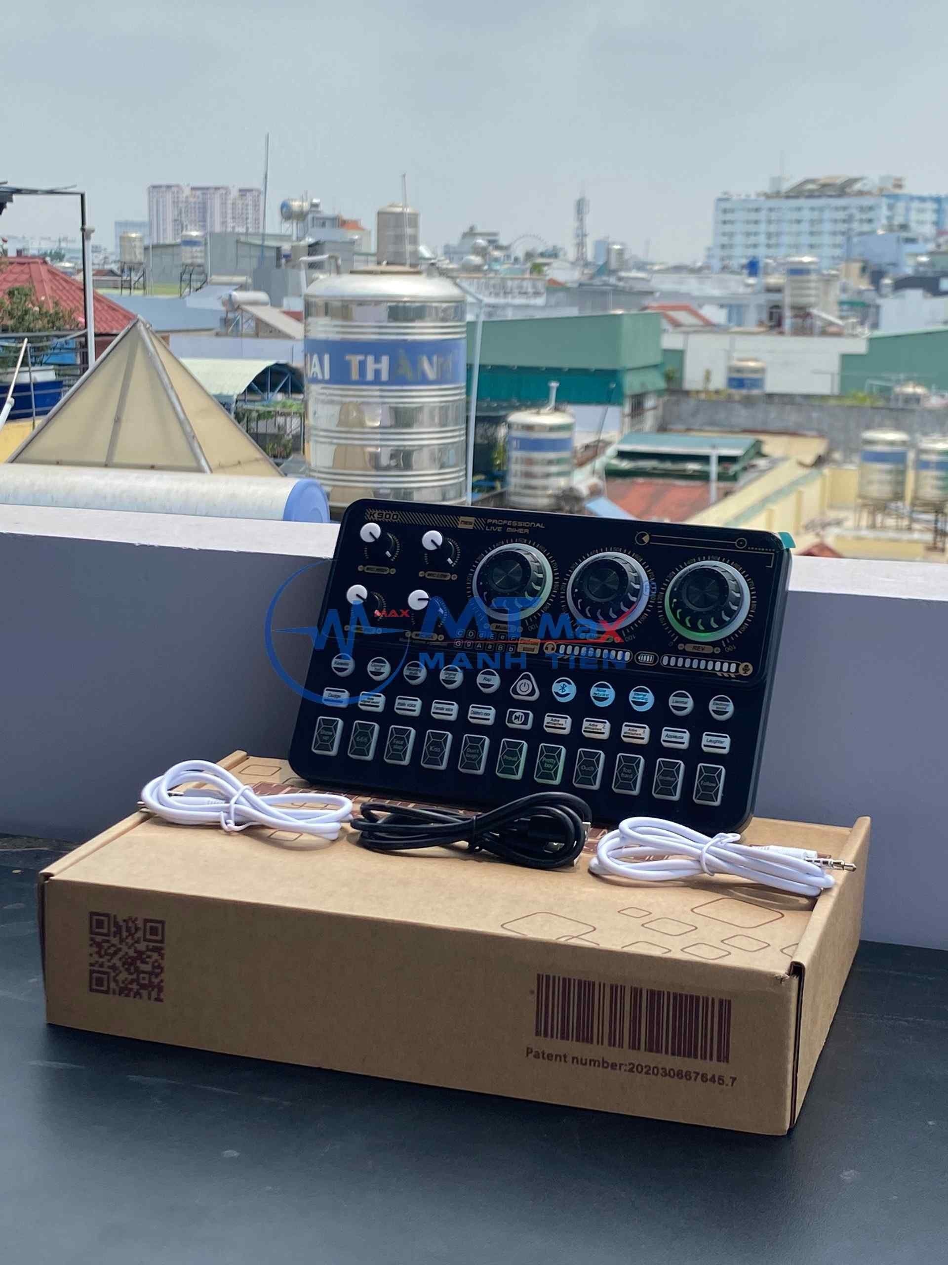 Sound Card K900 Thế Hệ Mới, Âm Thanh Sống Động, Hiệu Ứng Vui Nhộn, Giả Giọng live steam thật hay