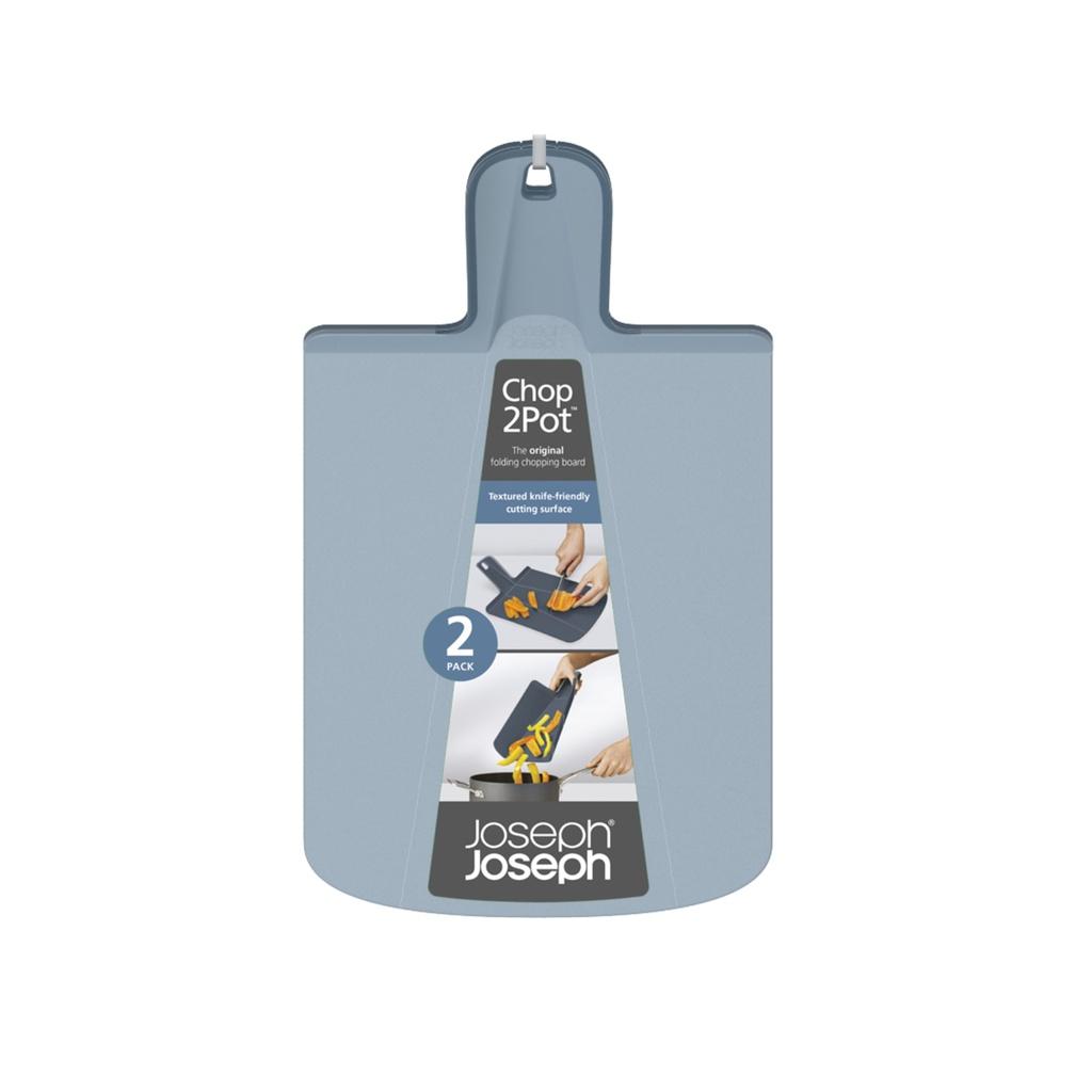 Bộ 2 thớt gấp Chop2Pot Small Joseph Joseph Sky 004670 - Chop2Pot Plus Small Twin pack Sky