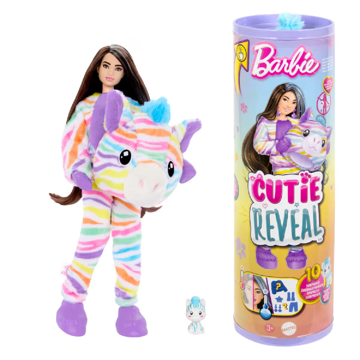Đồ Chơi Búp Bê Barbie Cutie Reveal - Zebra BARBIE HRK39