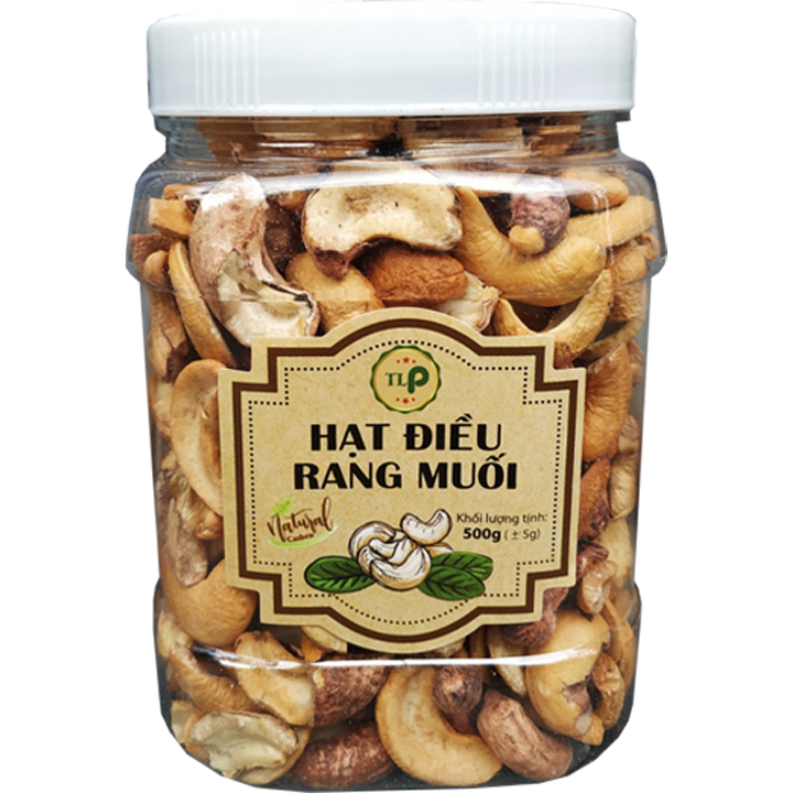 500G HŨ HẠT ĐIỀU VỠ RANG MUỐI THƠM NGON