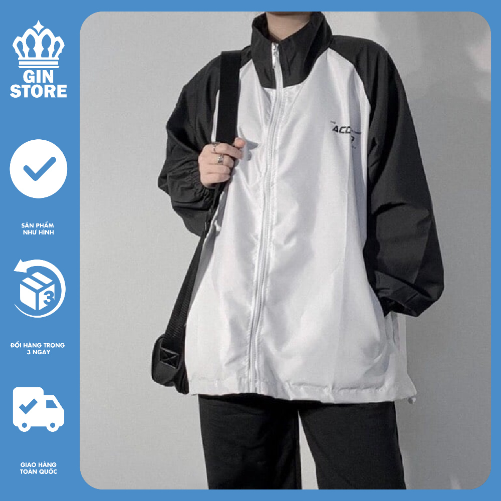 Áo Khoác ACOVER dù Jacket Form Rộng Phong Cách Ulzzang - Gin store