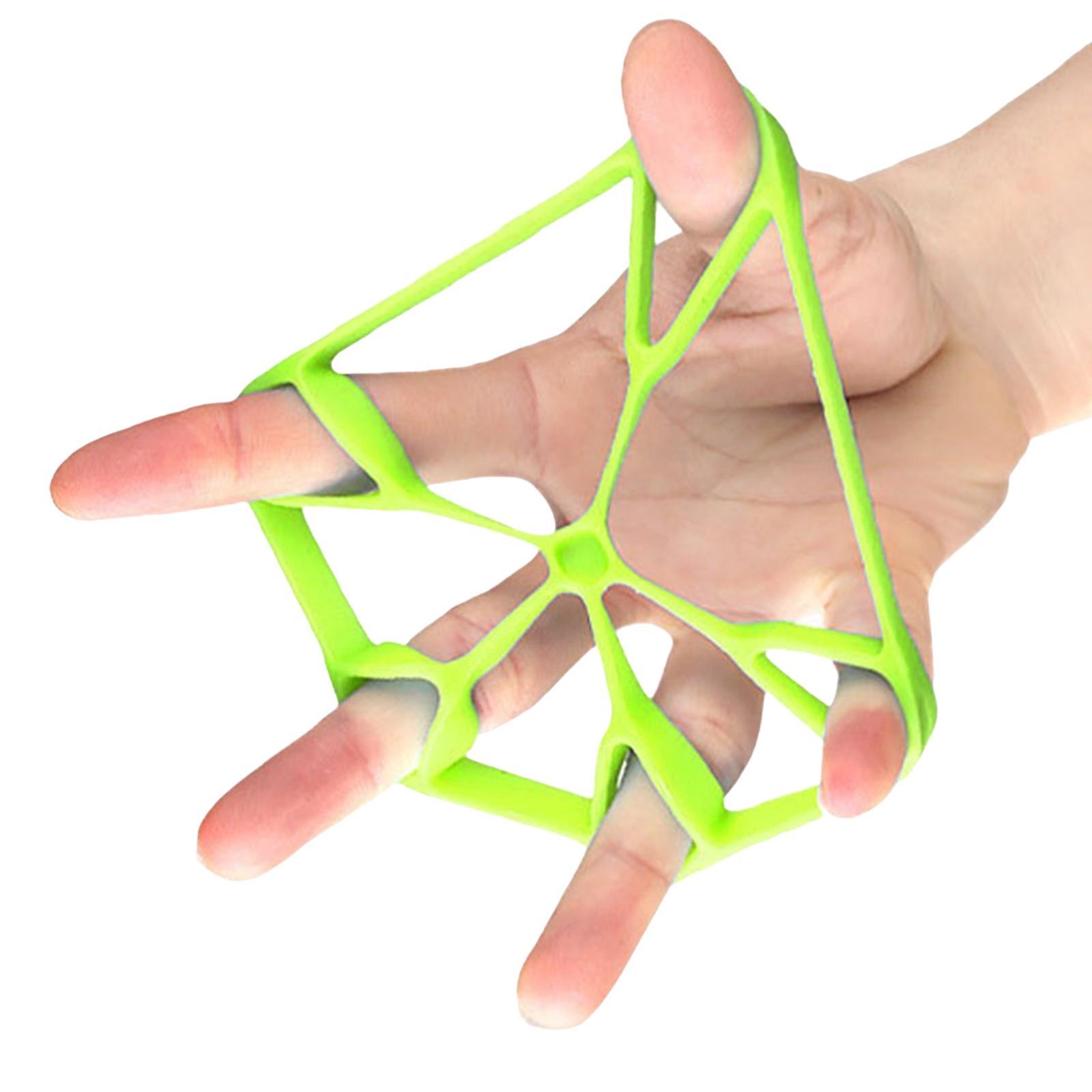 Silicone Finger Strengthener Forearm Pianist Exercise Hand Gripper Exerciser