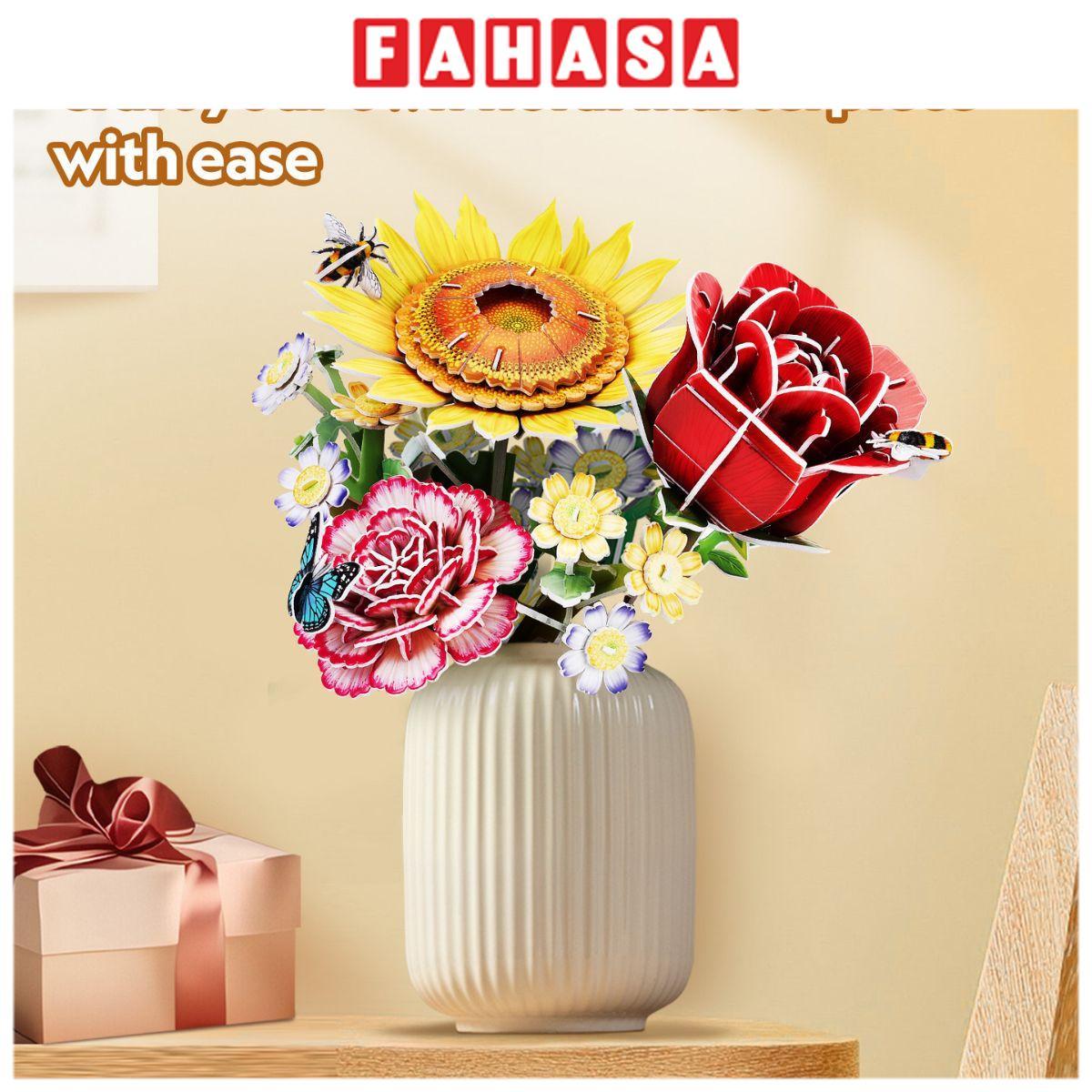 Đồ Chơi Lắp Ráp Bó Hoa Hồng Nhỏ - CubicFun W3301h