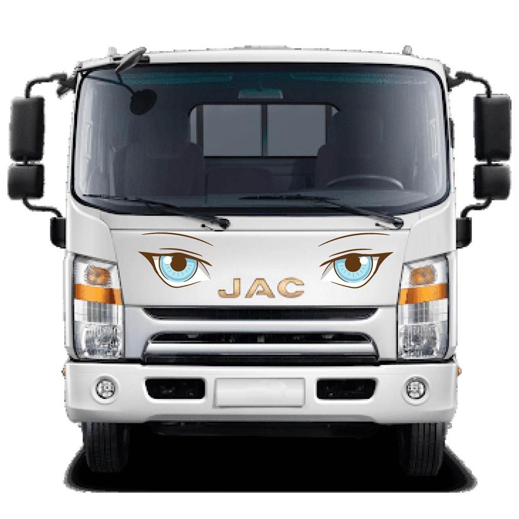 Decal dán xe tải, tem đôi mắt trang trí đầu xe tải SM-15
