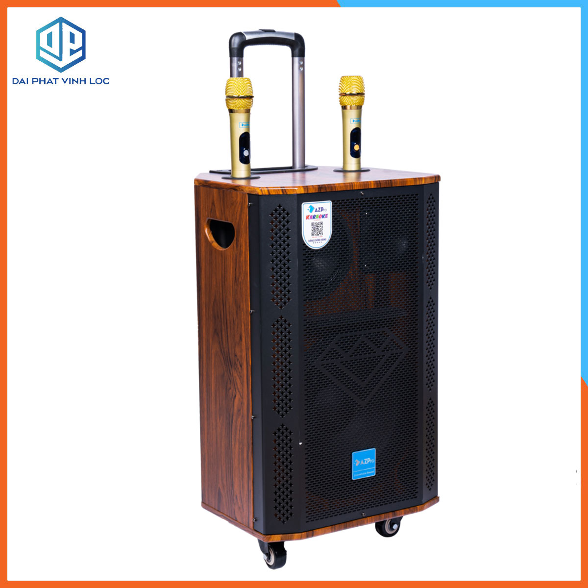 Loa Kéo Karaoke Công Suất Lớn 600W| Loa Kéo Giá Rẻ AZ-2206A Bas 30 | Loa Kéo Bluetooth Đọc Được Usb USB/IF/FM/AUX | Loa Kẹo Kéo Hát Karaoke Giá Rẻ