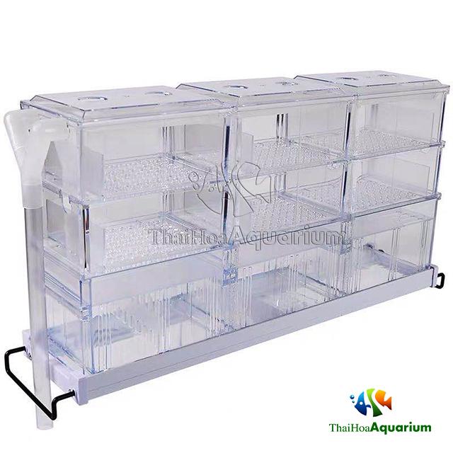 Máng Lọc Tràn Trên 3 Tầng Cho Bể Cá Cảnh