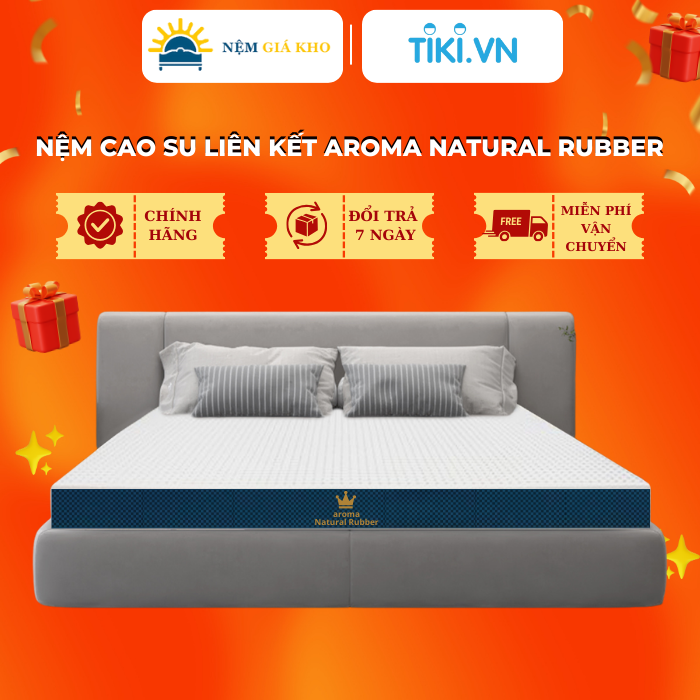 Nệm Cao Su Liên Kết Aroma Natural Rubber