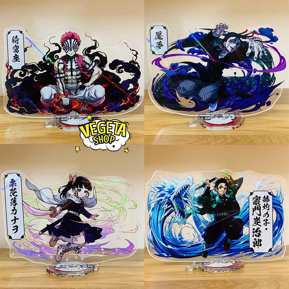 Mô Hình Tượng Standee Acrylic Mica 2 mặt - Thanh Gươm Diệt Quỷ - Kimetsu No Yaiba - Tanjiro Zenitsu Nezuko Akaza Rengoku