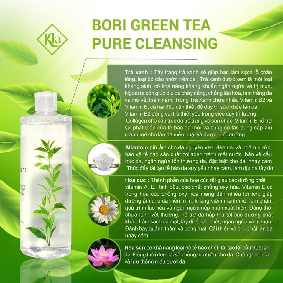 Nước Tẩy Trang Bori Trà Xanh Green Tea Cleansing