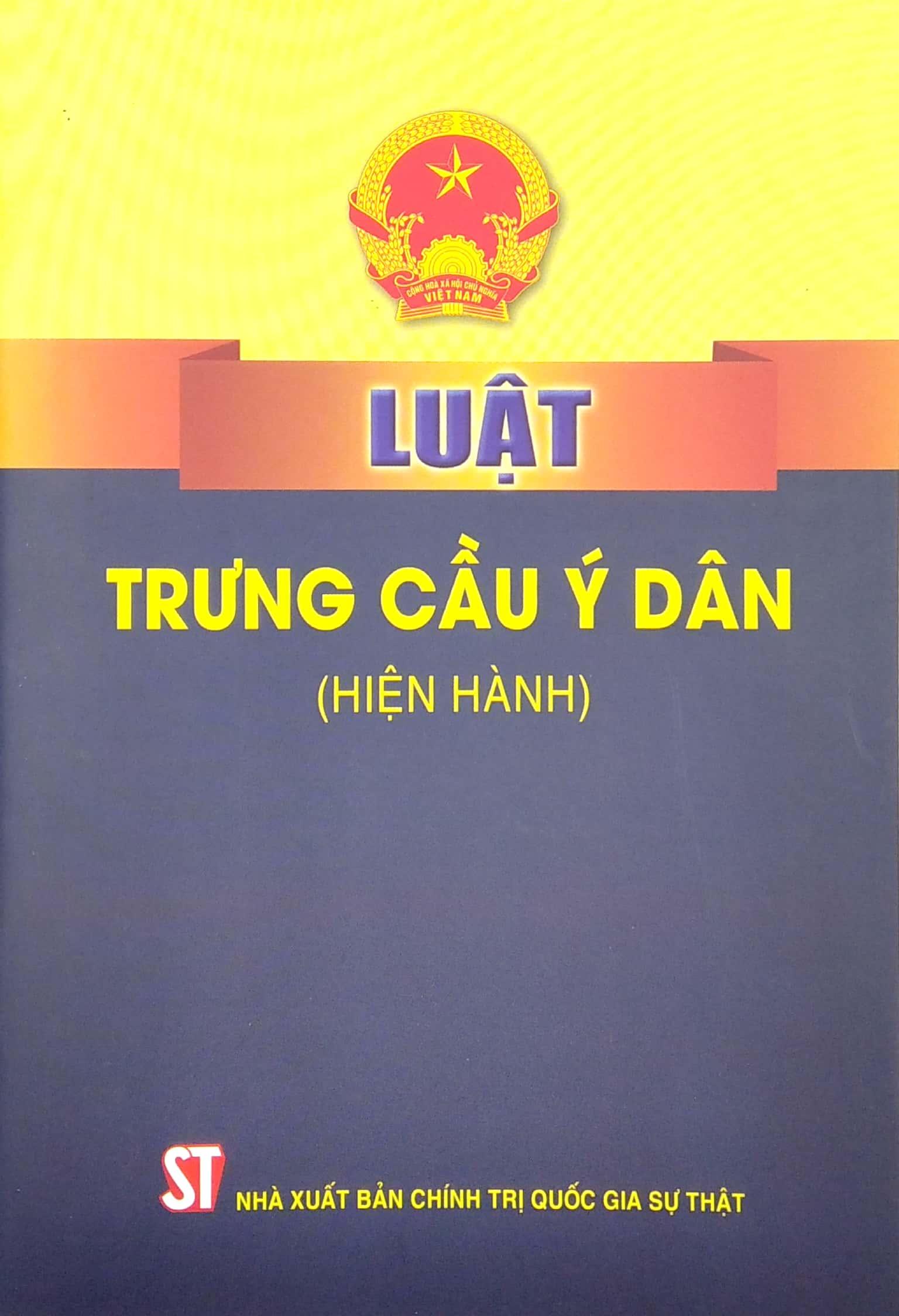 Luật Trưng Cầu Ý Dân (Hiện Hành)