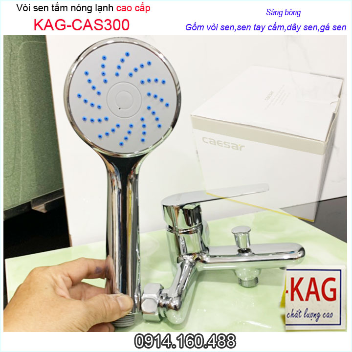 Vòi sen nóng lạnh KAG-CAS300, Vòi gật gù có bát sen dùng cho máy năng lượng mặt trời giá tốt chất lượng