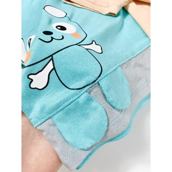 Bộ cộc thun lạnh minky mom cho bé trai, bé gái